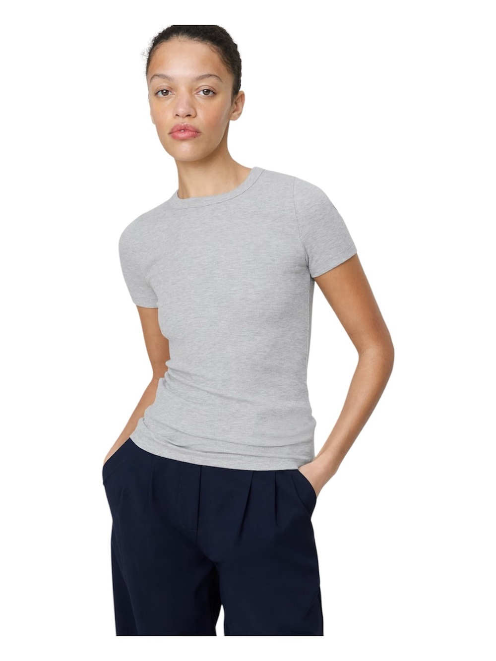 Banana Republic Ribbed Crew Neck Short Sleeve T-shirt NWT